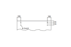 Flatec IV glasschuifdeurset RVS 100kg l.2100mm voor deurbladbreedte 910-1000mm